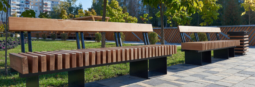 mobilier urbain bois