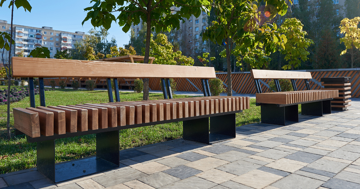 mobilier urbain bois